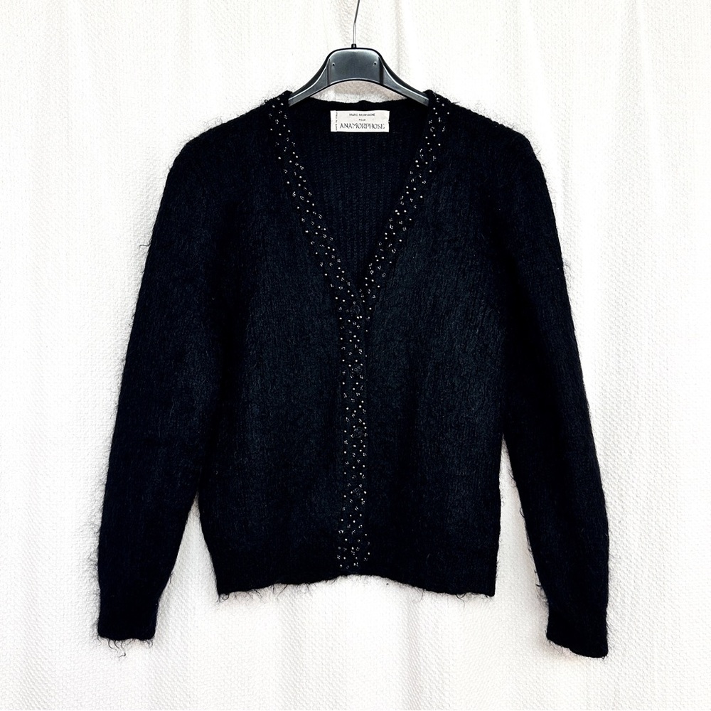 5 Designer Bundle Vintage Black Sweaters with Embellished Design